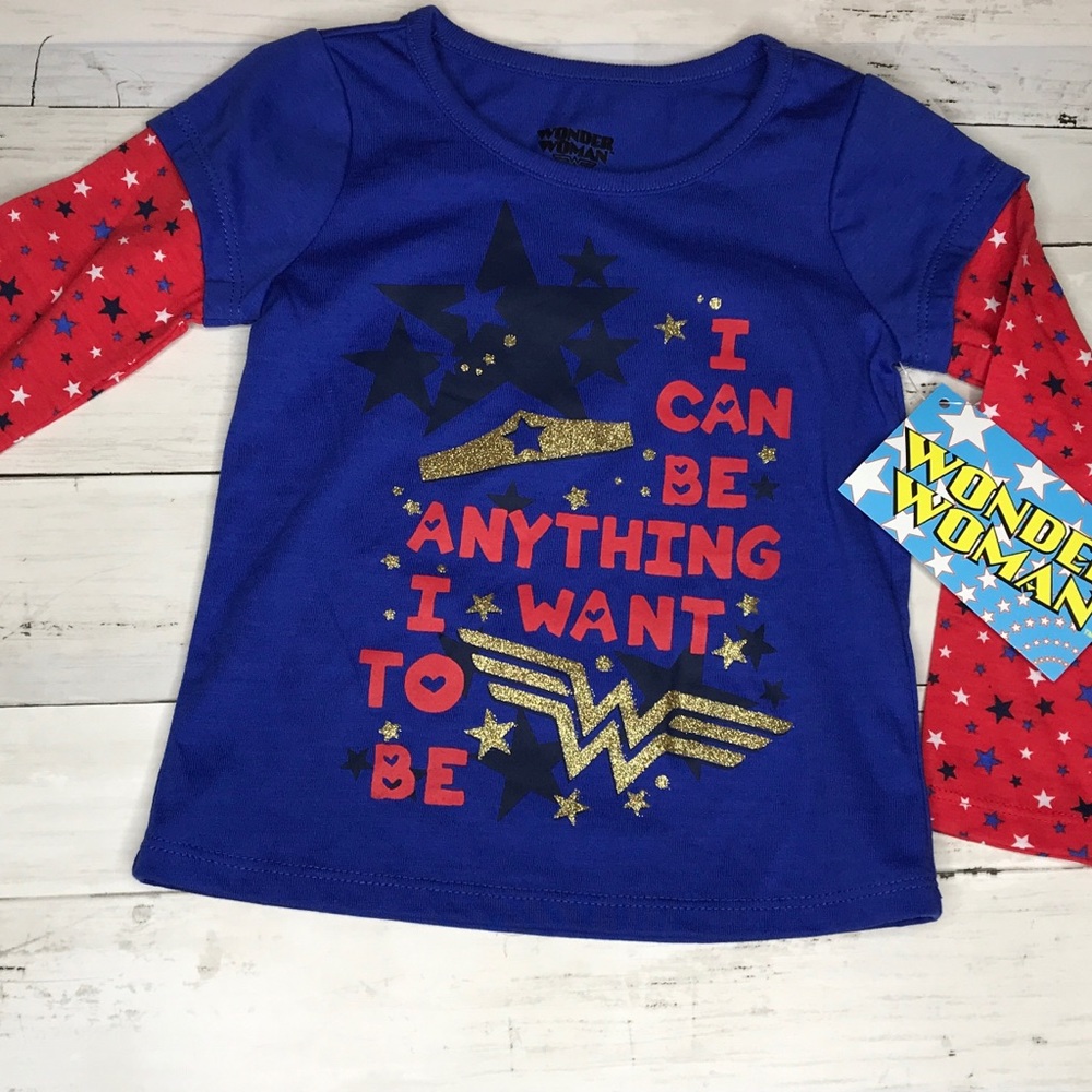 Wonder Woman Toddler Girl’s Long Sleeve T-Shirt